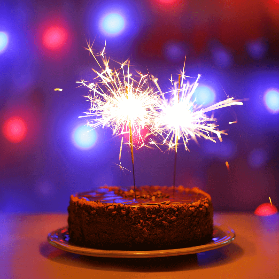 10" Premium Dessert Sparklers in a Cake – Perfect for Birthdays, Weddings, and Celebrations | Celebration Sparklers