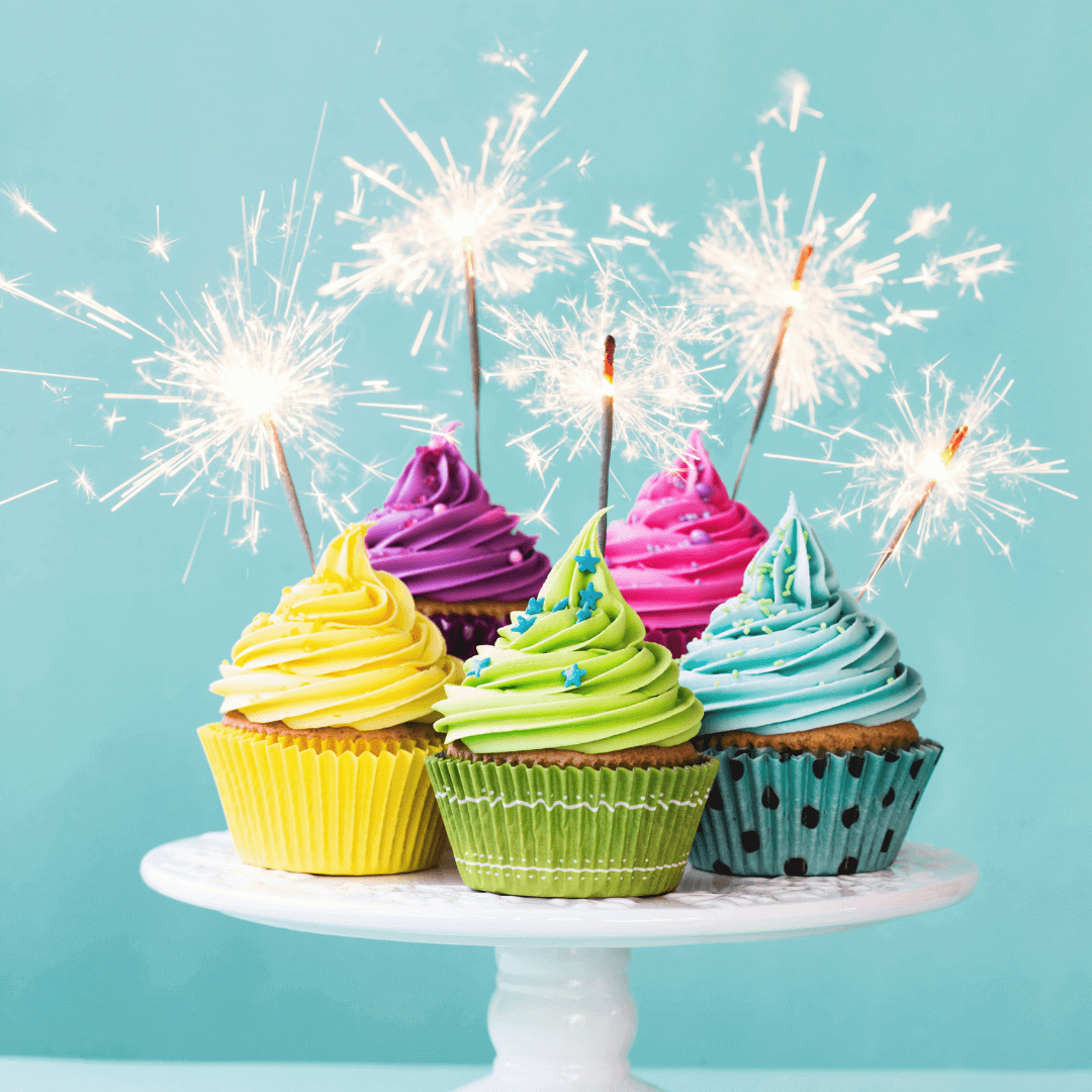 8" Premium Dessert Sparklers in a Cupcake Assortment – Perfect for Birthdays, Weddings, and Celebrations | Celebration Sparklers