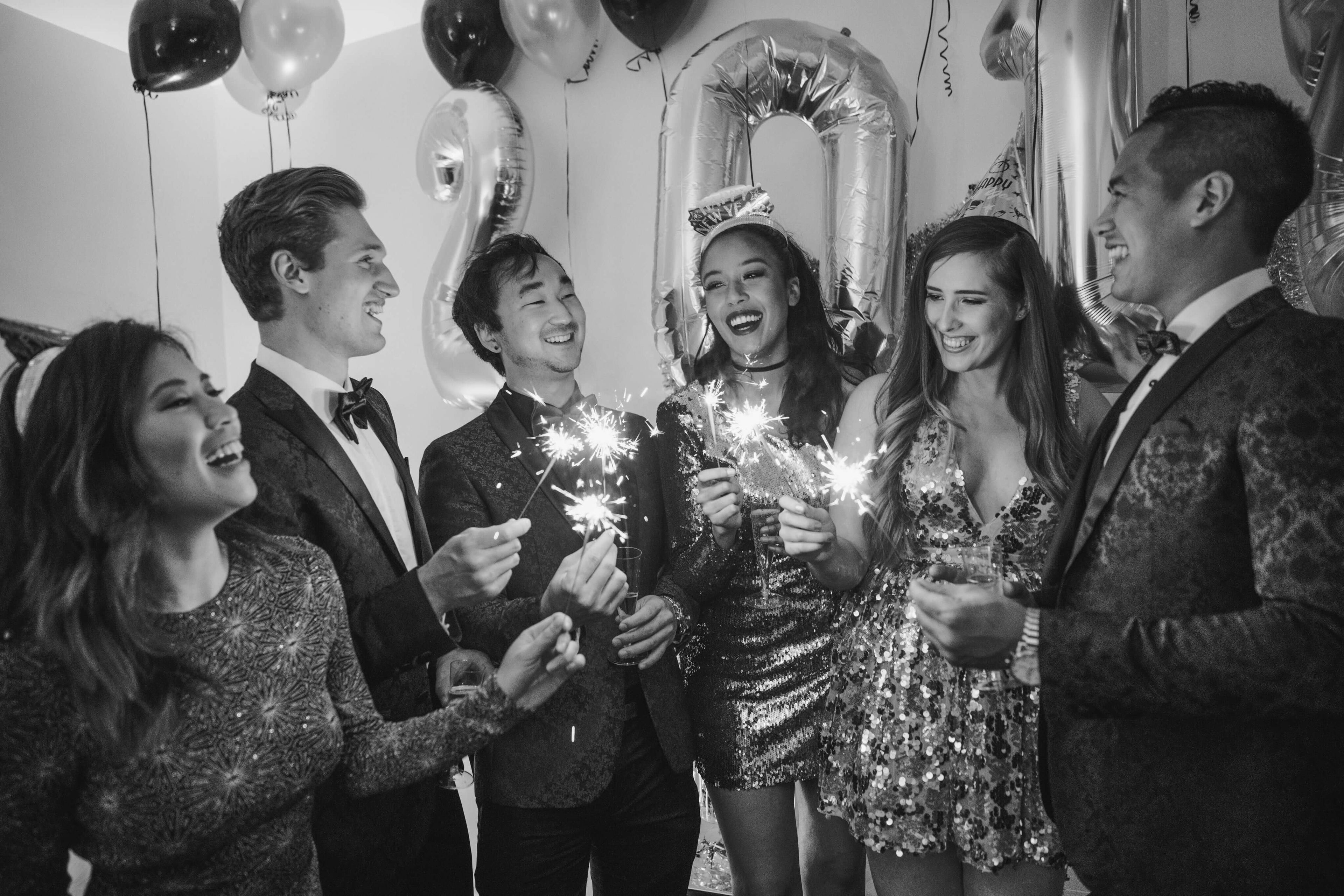 People Celebrating with Sparklers – Fun and Festive Moments at Weddings, Parties, and Events