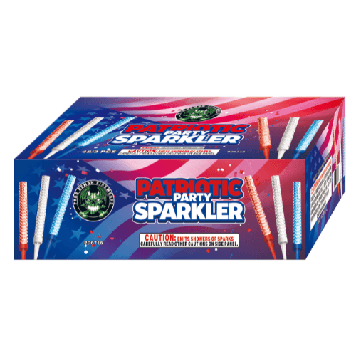 6" Patriotic Party Sparklers in Product Packaging – Perfect for Nightclubs, Parties, and Special Events | Celebration Sparklers