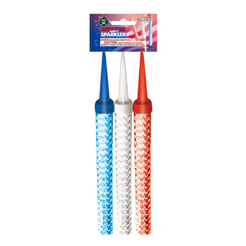 6" Patriotic Party Sparklers in Product Packaging – Perfect for Nightclubs, Parties, and Special Events | Celebration Sparklers